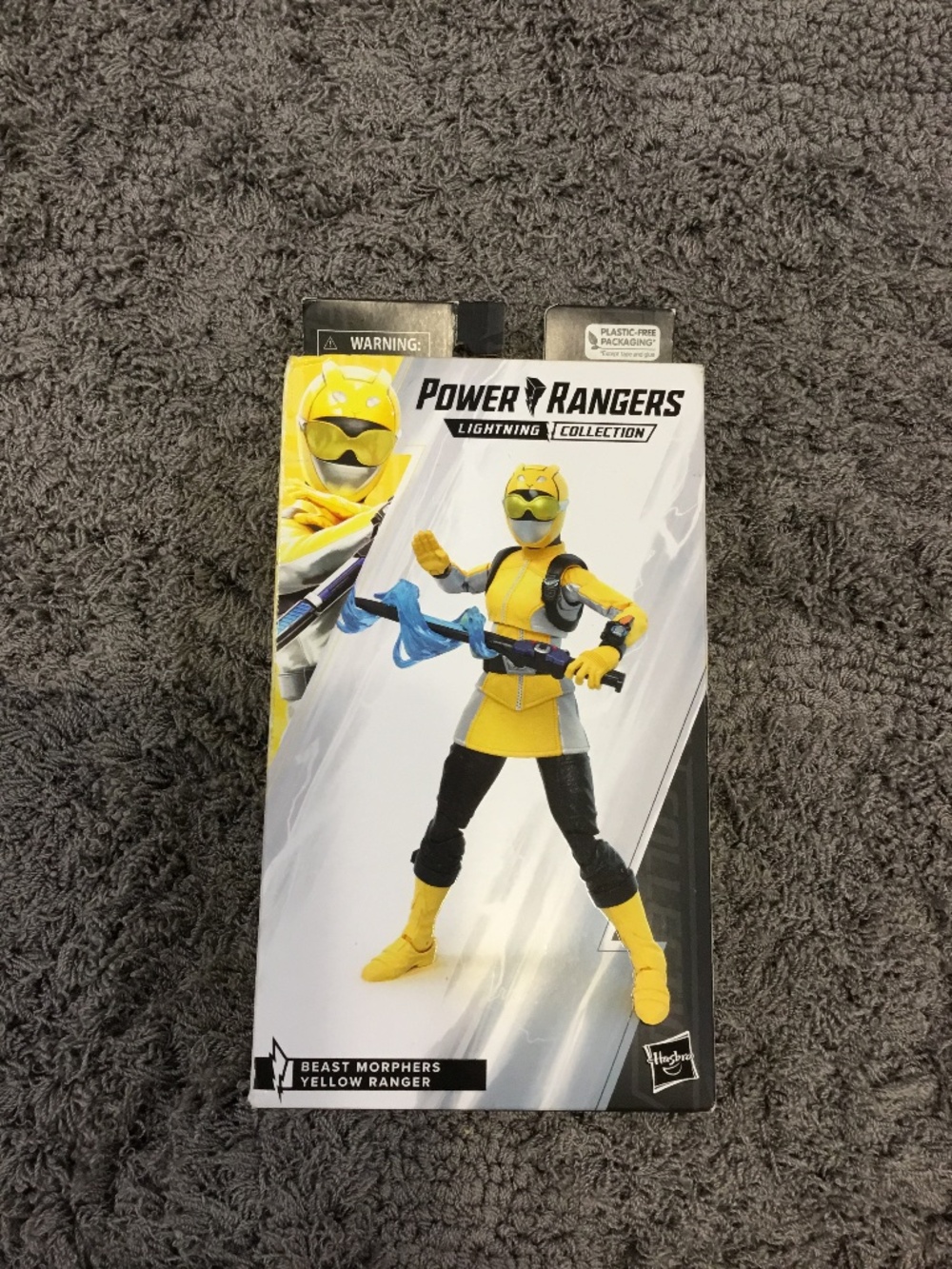 Power Rangers Lighting Collection Beast Morphers Yellow Ranger Action Figure